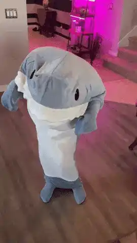Cartoon Shark Sleeping Bag