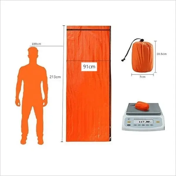 Emergency Camping Thermal Sleeping Bag specifications