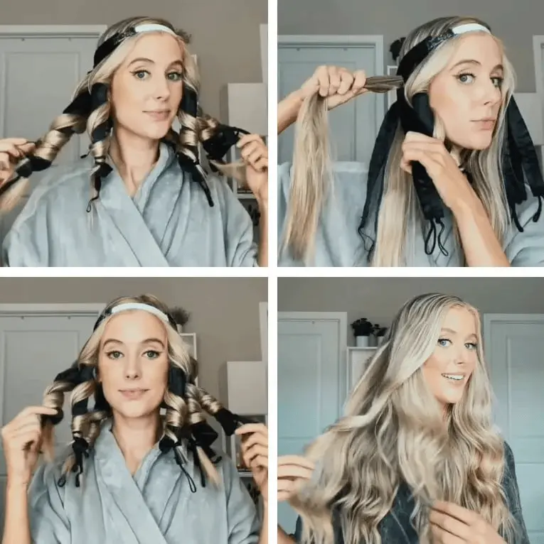 Heat-free curling iron usage