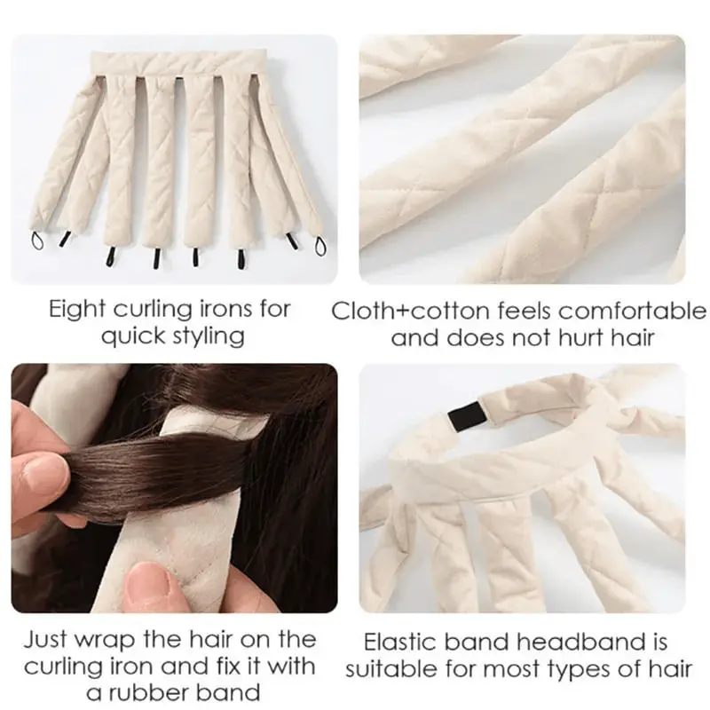 Heat-free curling iron application