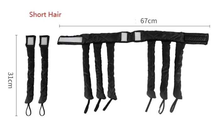 Heat-free curling iron size