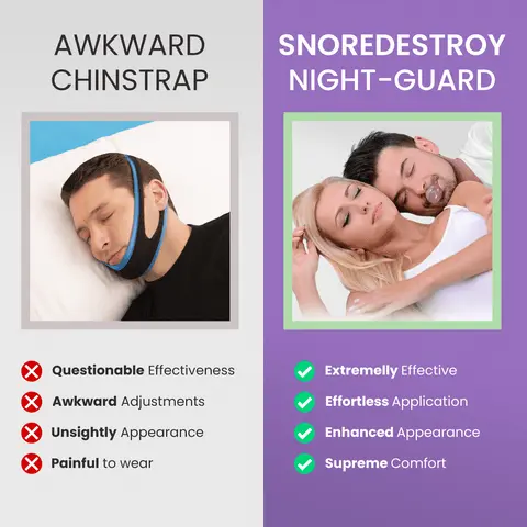 Snoring solution device in use